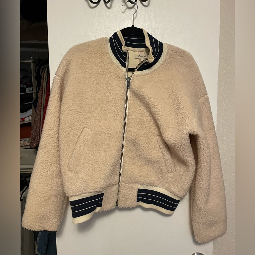 Madewell fleece bomber